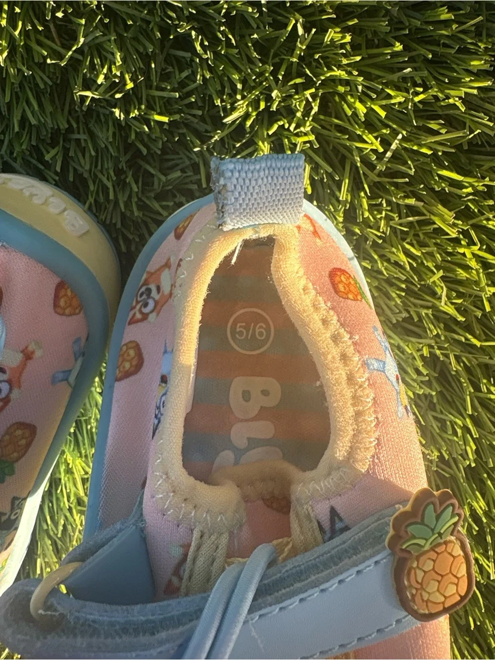 Bluey slippers and shoes size 5/6 toddler